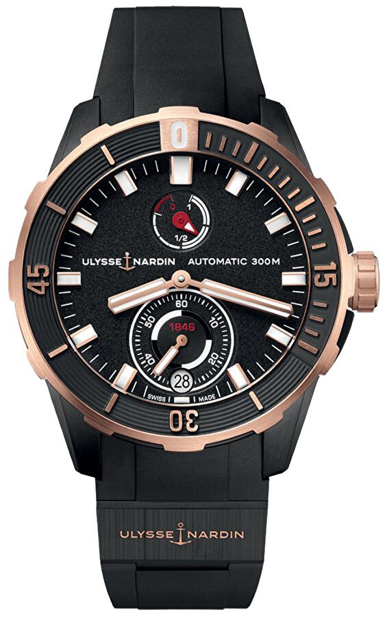 Ulysse Nardin 1185-170-3/BLACK (11851703black) - Diver Chronometer 44 mm Ulysse Nardin 1185-170-3/BLACK (11851703black) - Diver Chronometer 44 mm